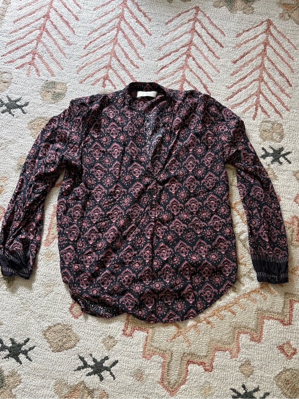 Natalie Martin iris black pink Top small